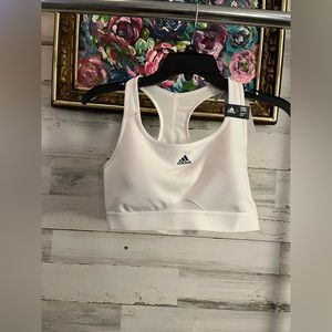 Adidas white sports bra NWT